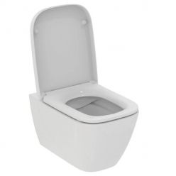 Подвесной унитаз Ideal Standard i.life S RimLS+ с сиденьем Soft-close, T459201+T532901 укороченный