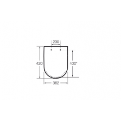 Сиденье с крышкой Soft Close для унитаза Roca Meridian 8012AC00B