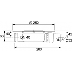 Комплект точечного трапа TECEdrainpoint S KDP-S110, с декоративной решеткой и сифоном DN 50