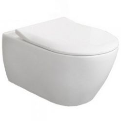 Унитаз подвесной Villeroy Boch Subway 2.0 37x56 с тонким сиденьем Soft Close, безободковый 5614R201