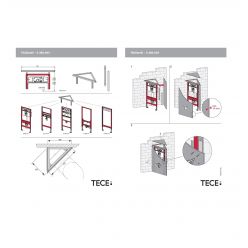Комплект для установки модуля под углом к стене TECEprofil 9380004