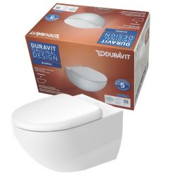 Унитаз подвесной Duravit Architec 57,5x36,5 безободковый с сиденьем Duroplast микролифт, 45720900A1