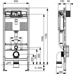 Инсталляция TECEprofil 9300302 для унитаза