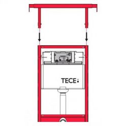 Телескопическое крепление для инсталляций к боковым стенам TECEprofil 9380013 ширина 680–1130 мм