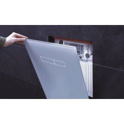 Нижнее стекло TECElux для унитаза-биде Duravit SensoWash C, Villeroy & Boch Viclean L, стекло белое 9650103