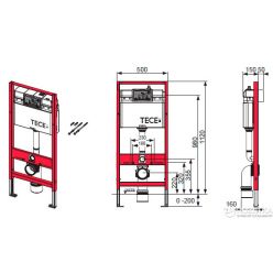 Инсталляция для унитаза TECEbase kit  9400401