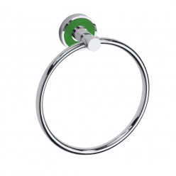 Полотенцедержатель-кольцо Bemeta Trend-I 104104068a хром/зеленый