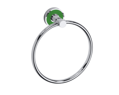 Полотенцедержатель-кольцо Bemeta Trend-I 104104068a хром/зеленый