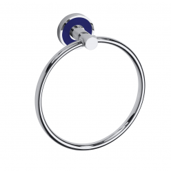 Полотенцедержатель-кольцо Bemeta Trend-I 104104068e хром/синий