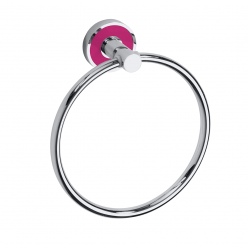 Полотенцедержатель-кольцо Bemeta Trend-I 104104068f хром/розовый