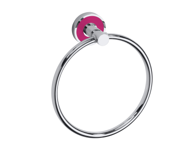 Полотенцедержатель-кольцо Bemeta Trend-I 104104068f хром/розовый
