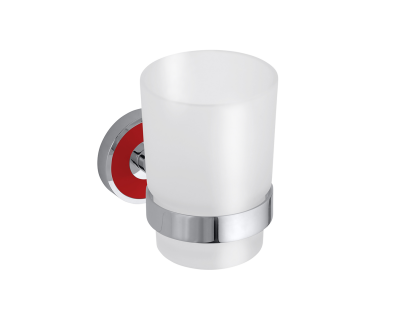 Стакан Bemeta Trend-I 104110018c хром/красный