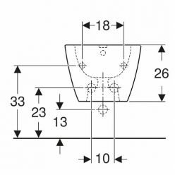 Подвесное биде Kolo Modo Pure скрытые крепления, L35103000