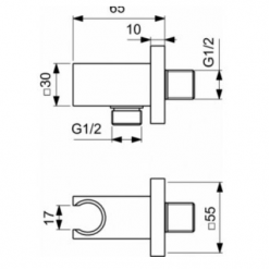Душевая система Ideal Standard CERATHERM 100,  7 в 1 A7573AA с термостатом встраиваемая	