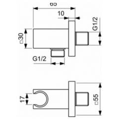 Душевая система Ideal Standard CERATHERM 100,  7 в 1 A7572AA встраиваемая