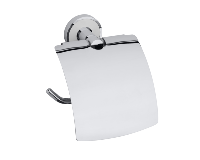 Держатель туалетной бумаги с крышкой Bemeta Trend-I 104112018, хром/белый