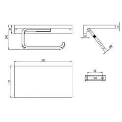 Держатель для туалетной бумаги Villeroy&Boch Elements, TVA15202300061