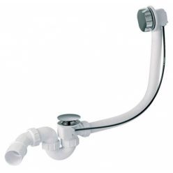 Сифон для ванны McAlpine НС31-M-S2-1M полуавтомат, цвет хром глянец