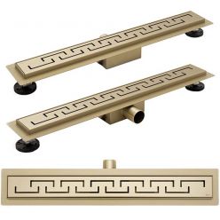 Трап для душа Rea Greek N L.Gold 70 см [REA-G8005] матовое золото