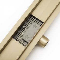 Трап для душа Rea Greek N L.Gold 70 см [REA-G8005] матовое золото