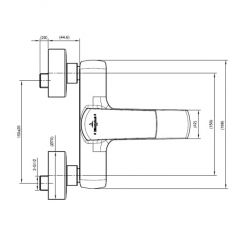 Смеситель для ванны Villeroy&Boch Subway 2.0, TVT10200300061