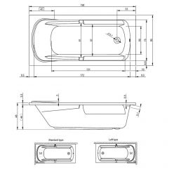 Акриловая ванна Riho FUTURE XL 190x90, BC3200500000000