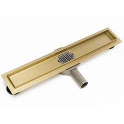 Трап для душа Rea Pure Neo Pro Mirror L.Gold 70 см [REA-G5600] глянцевое золото