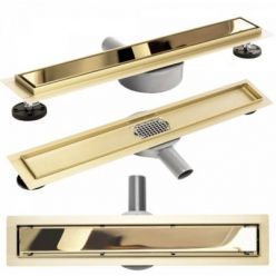 Трап для душа Rea Pure Neo Pro Mirror L.Gold 60 см [REA-G5610] глянцевое золото