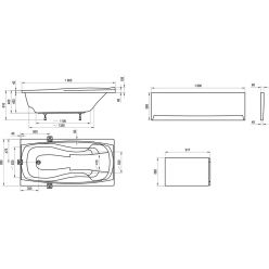 Акриловая ванна Ravak XXL 190x95 N, CA91000000