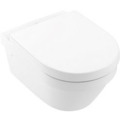 Унитаз подвесной Villeroy Boch Architectura 37x53 с сиденьем Soft Close, безободковый 4694HR01