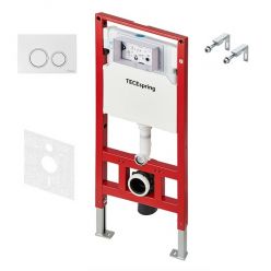 Инсталляция для унитаза TECEspring K955103 с панелью смыва, белый/хром (4 в 1)