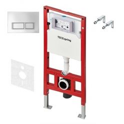 Инсталляция для унитаза TECEspring S401201 с панелью смыва, хром (4 в 1)