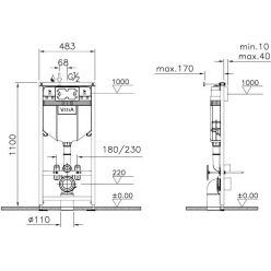 Комплект 4в1 L-box Vitra S20 Rim-Ex c сиденьем микролифт, 9004B003-7207