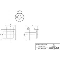 Крючок для полотенец Villeroy Boch Elements черный матовый, TVA152011000K5