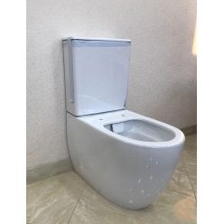 Напольный унитаз Vitra Sento Rim-ex пристенный 9830B003-7203 сиденье тонкое микролифт