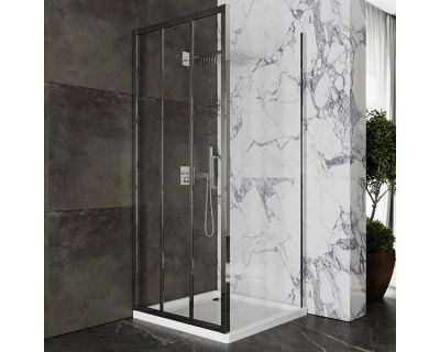 Душевой уголок Roxen Prima 90x90x195 прозрачное стекло, 55030-90