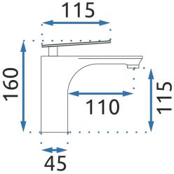 Смеситель Rea BERG CHROM REA-B2035