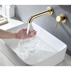 Смеситель скрытого монтажа Rea LUNGO LONG MATT GOLD + BOX REA-B4109