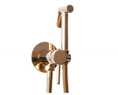 Смеситель с гигиеническим душем Rea LUNGO LOOP ROSE GOLD REA-B6523
