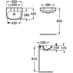 Раковина Roca Debba 32799400Y 60 см