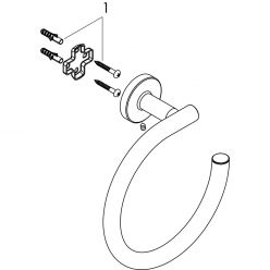 Полотенцедержатель - кольцо Hansgrohe Logis UA, 41724000