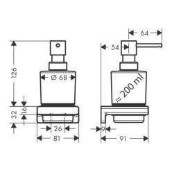 Дозатор Hansgrohe AddStoris, 41745000