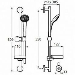 Душевой гарнитур Ideal Standard IdealRain B9501AA 