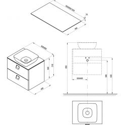 Столешница Ravak SD COMFORT 1200, 120x16x46, X000001381 белая