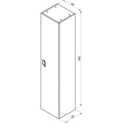 Шкаф-пенал Ravak SB COMFORT 350 D, 350x1600x320, X000001383 белый