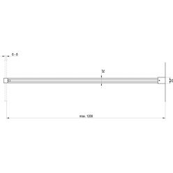Держатель Ravak WALK IN W SET-Uni Free/Wall 120 см, GWD01000A098