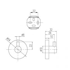 Крючок для полотенец Villeroy&Boch Elements, TVA15101100061