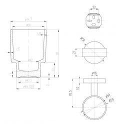 Держатель для стакана Villeroy&Boch Elements, TVA15101800061