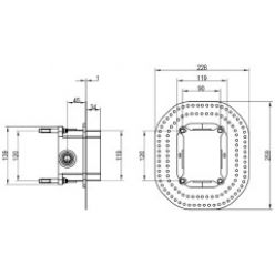 Универсальный корпус скрытого монтажа Villeroy&Boch Vi-Box, TVS00035100000