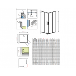 Левая часть кабины Radaway Idea KDD Black 120 Left, 387064-54-01L